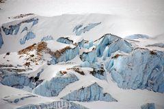 26 Glacier Below Mount Assiniboine Close Up From Helicopter In Winter